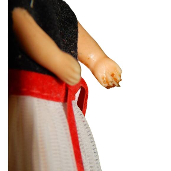 3.5" 1965 Mattel Little Kiddle Doll W/ Patriotic Dress Made in Japan - Picture 4 of 10